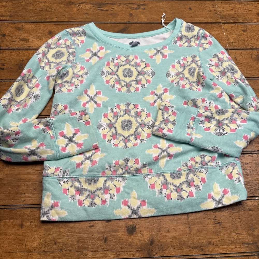 Aerie Long Sleeve Women's Crewneck Pullover Sweatshirt Tapestry Print‎ Small